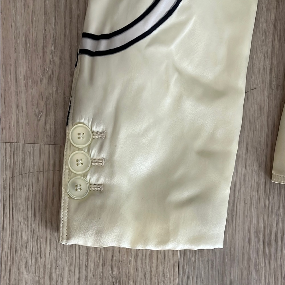 Emporio Armani Cream Blazer with Artistic Print - Picture 4 of 7